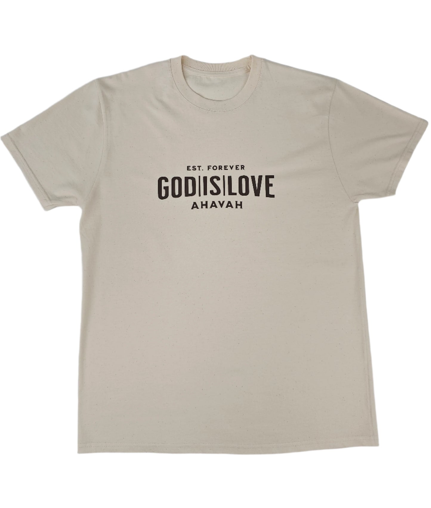 GODISLOVE Logo Natural T-Shirt