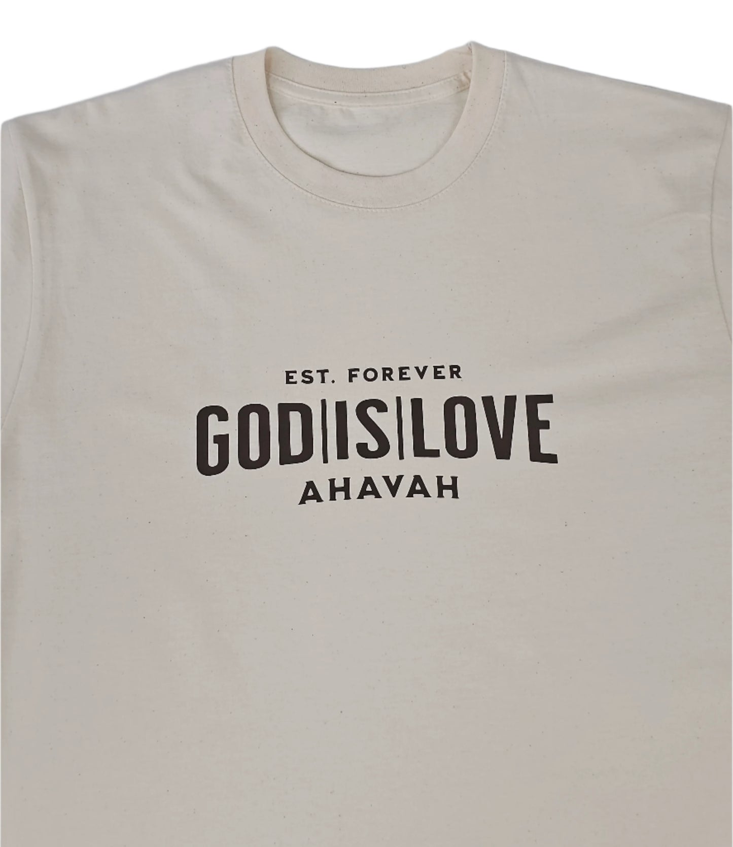 GODISLOVE Logo Natural T-Shirt