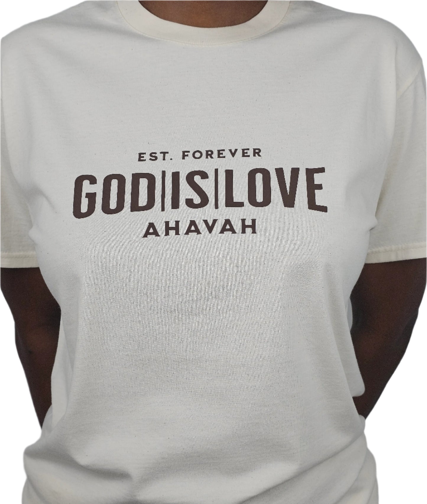 GODISLOVE Logo Natural T-Shirt