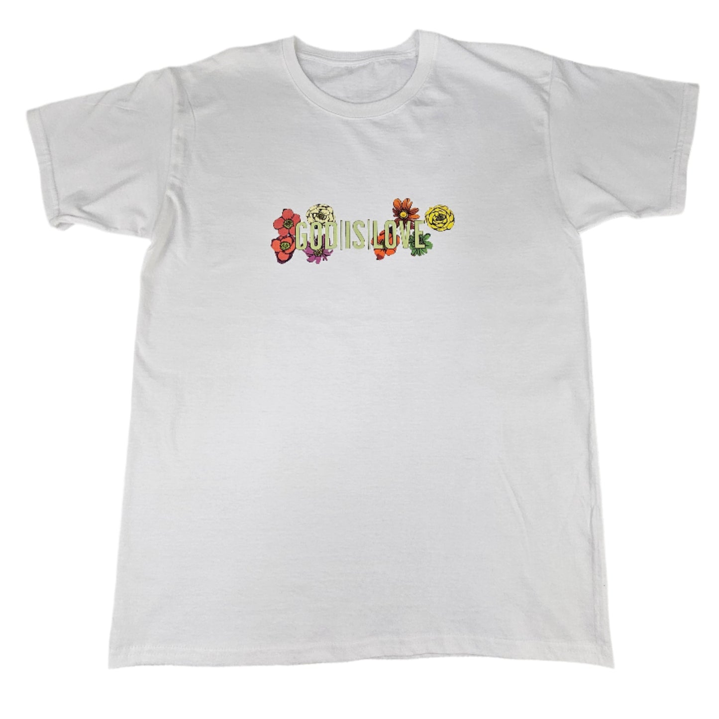 Floral GODISLOVE Mint Green Logo T-Shirt