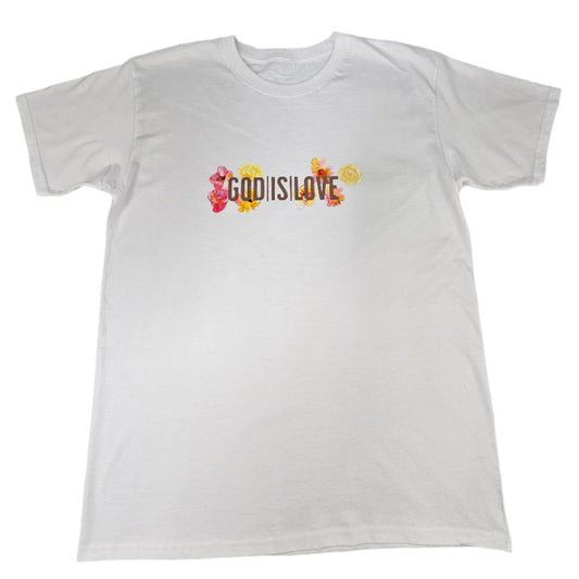 Floral GODISLOVE Blush Pink Logo T-Shirt