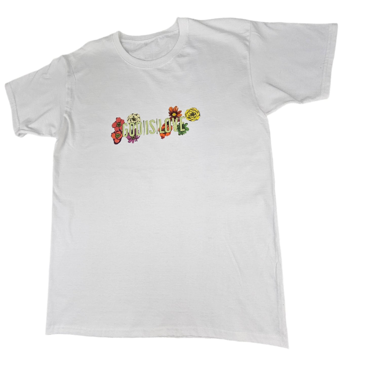 Floral GODISLOVE Mint Green Logo T-Shirt